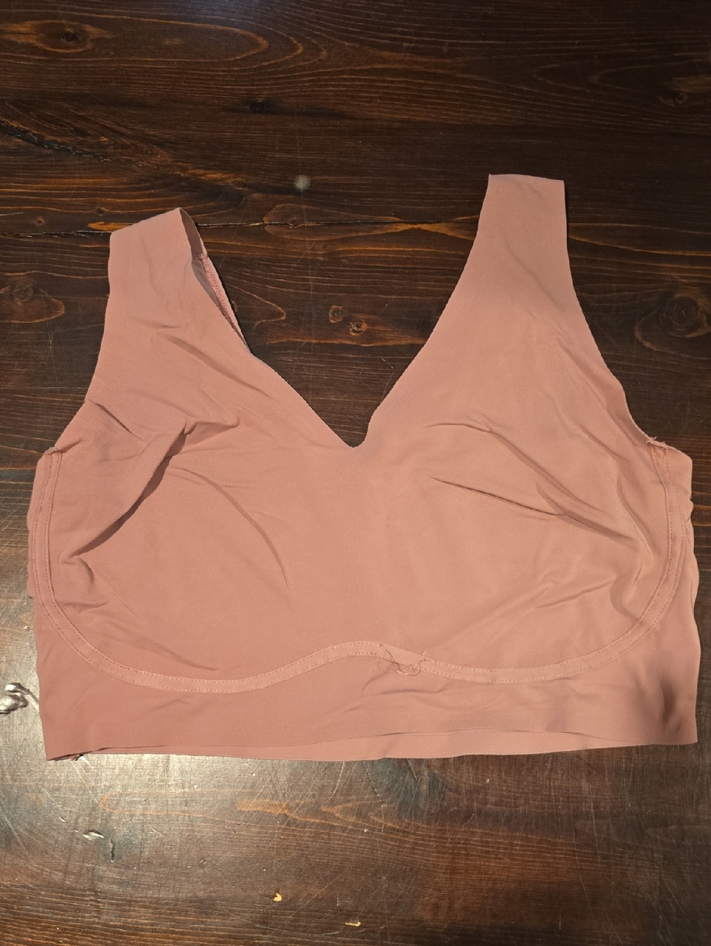 True & Co. True Body Lift V-Neck Bralette - Rose Dust